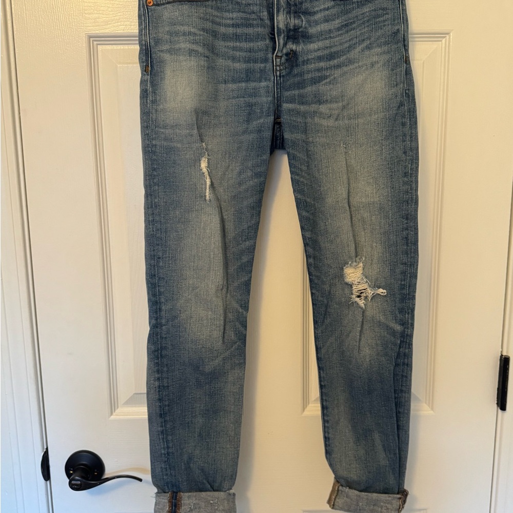 Madewell Light Blue Boyfriend Skinny Jeans
